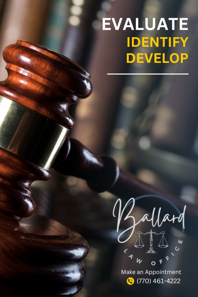 Ballard Law Office logo featuring a gavel beside it.